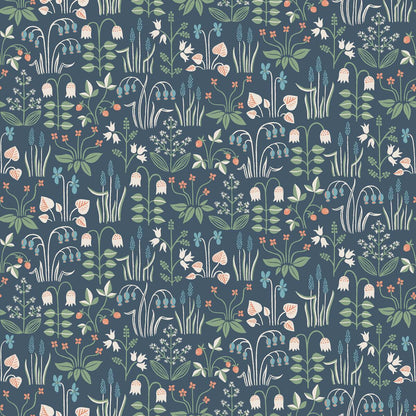 Strawberry Fields Wallpaper - Blue
