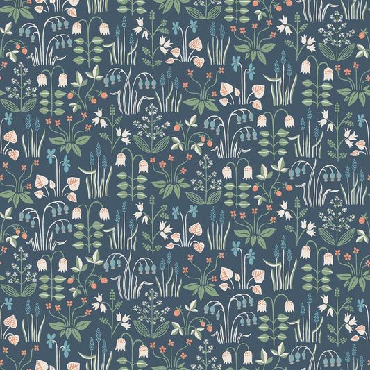 Strawberry Fields Wallpaper - Blue