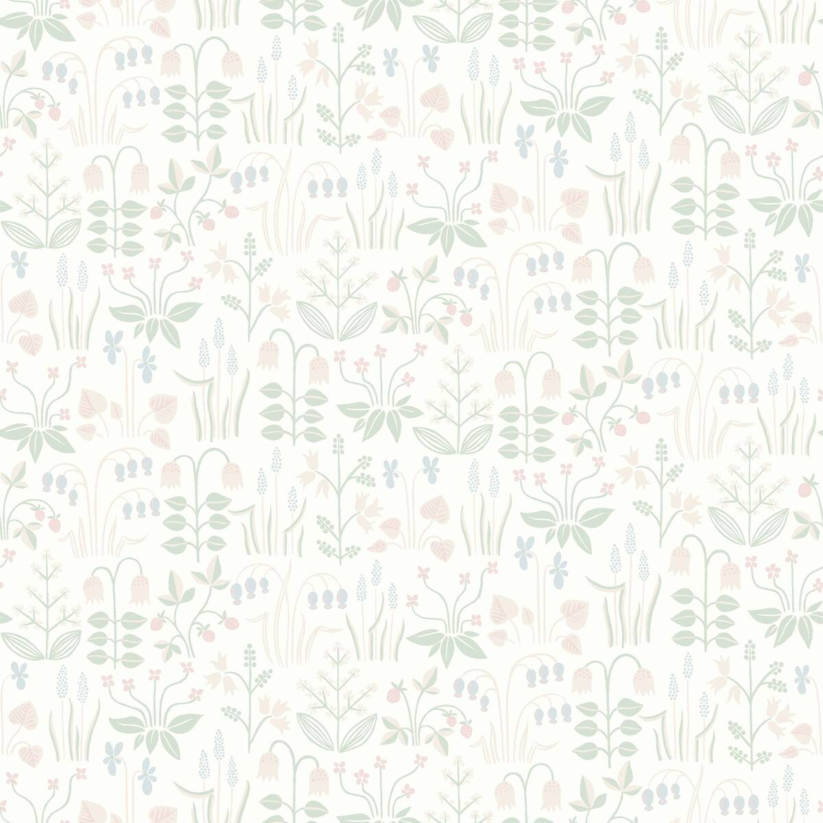 Strawberry Fields Wallpaper - White