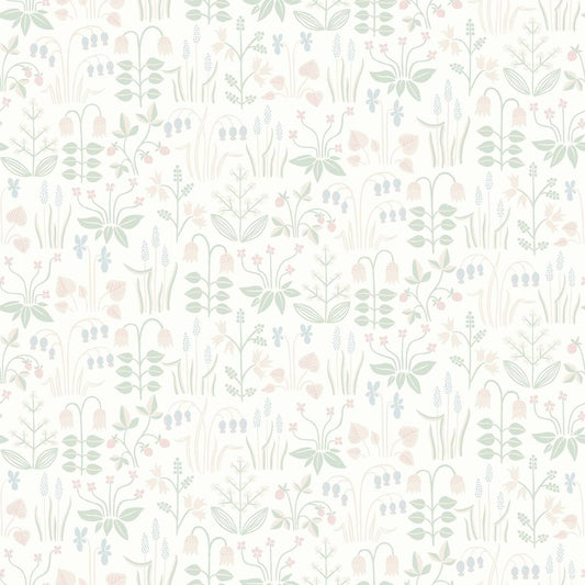 Strawberry Fields Wallpaper - White