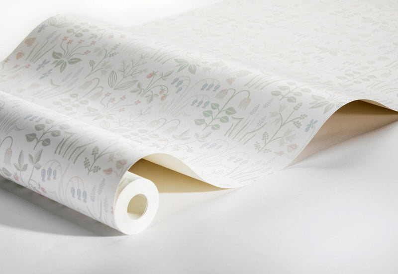 Strawberry Fields Wallpaper - White