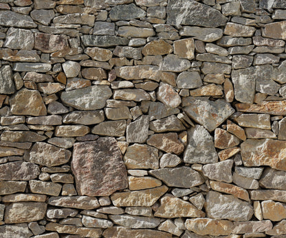 Stone Wall - Custom Sized Wallpaper Mural (per m2)
