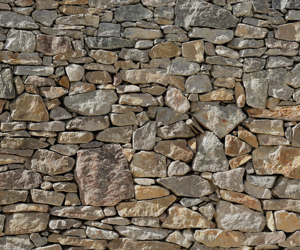 Sample – Stone Wall - Custom Sized Wallpaper Mural (per m2)