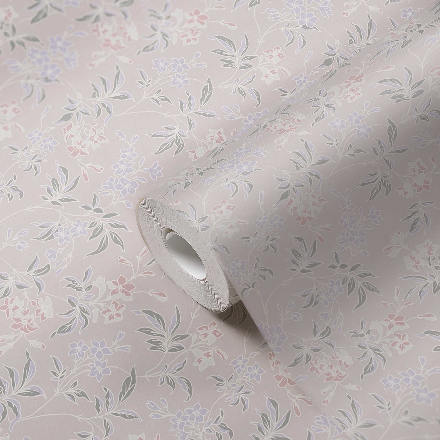 Jasmin - Floral Wallpaper - Pink