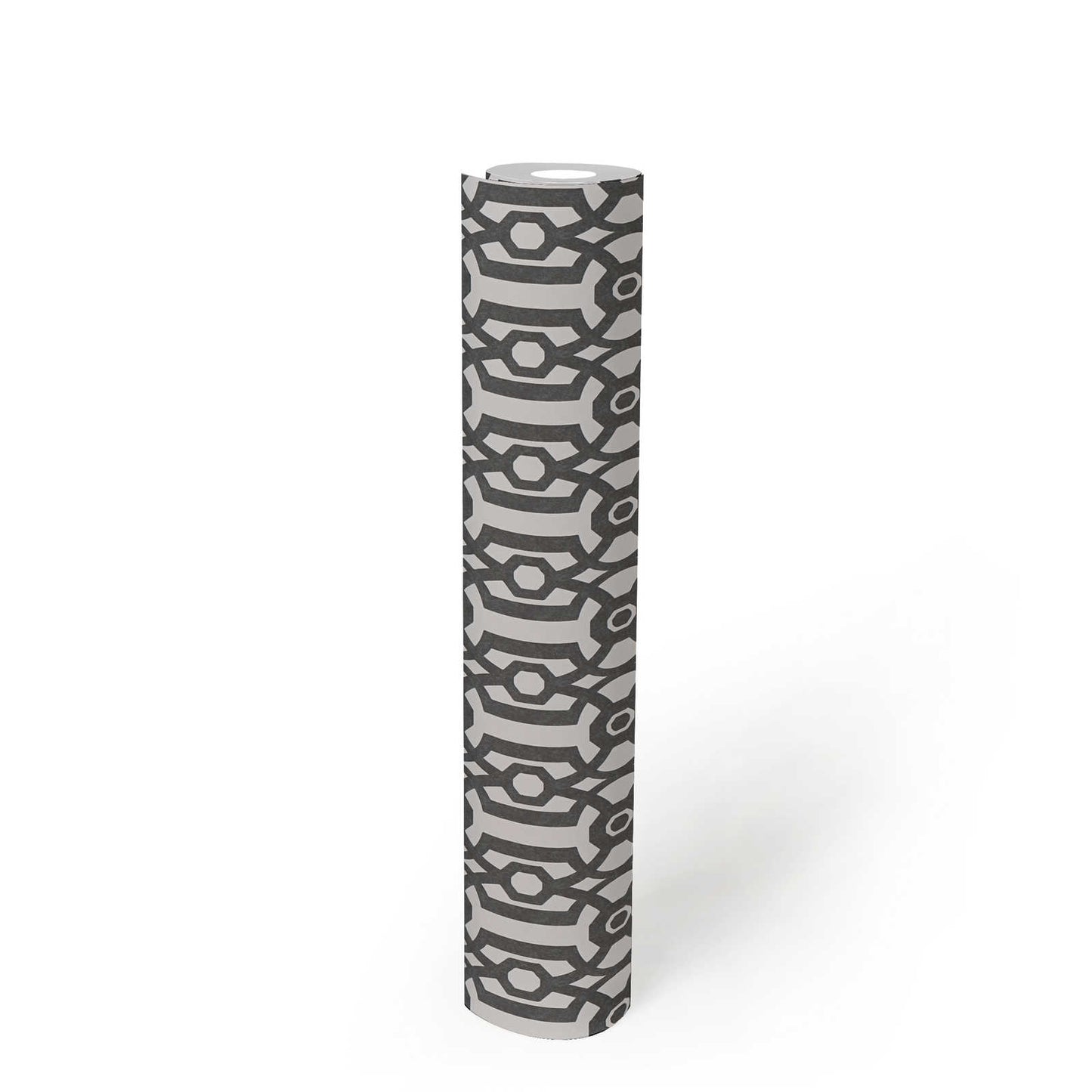 Baroque Pattern Wallpaper - Charcoal