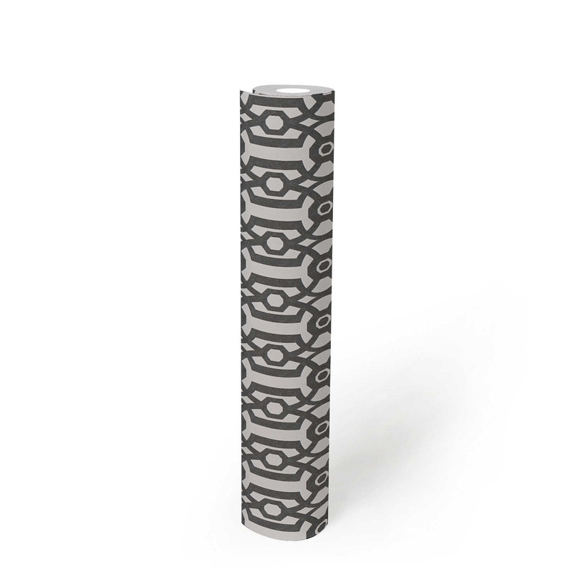 Baroque Pattern Wallpaper - Charcoal