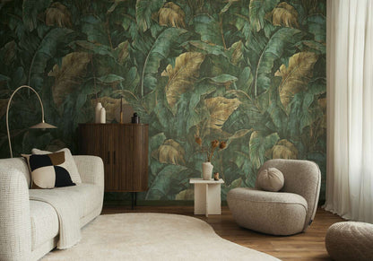 The Wall 4 - Hybrid Wallpaper Mural - Dreamy Leaf