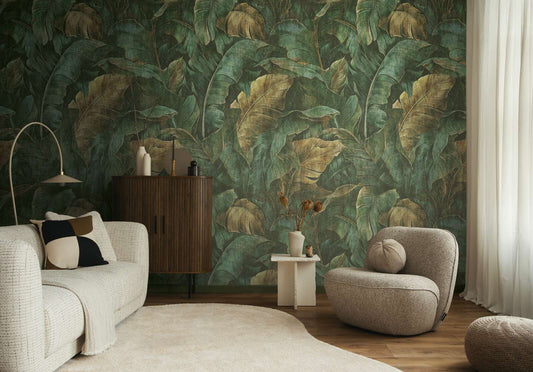 The Wall 4 - Hybrid Wallpaper Mural - Dreamy Leaf