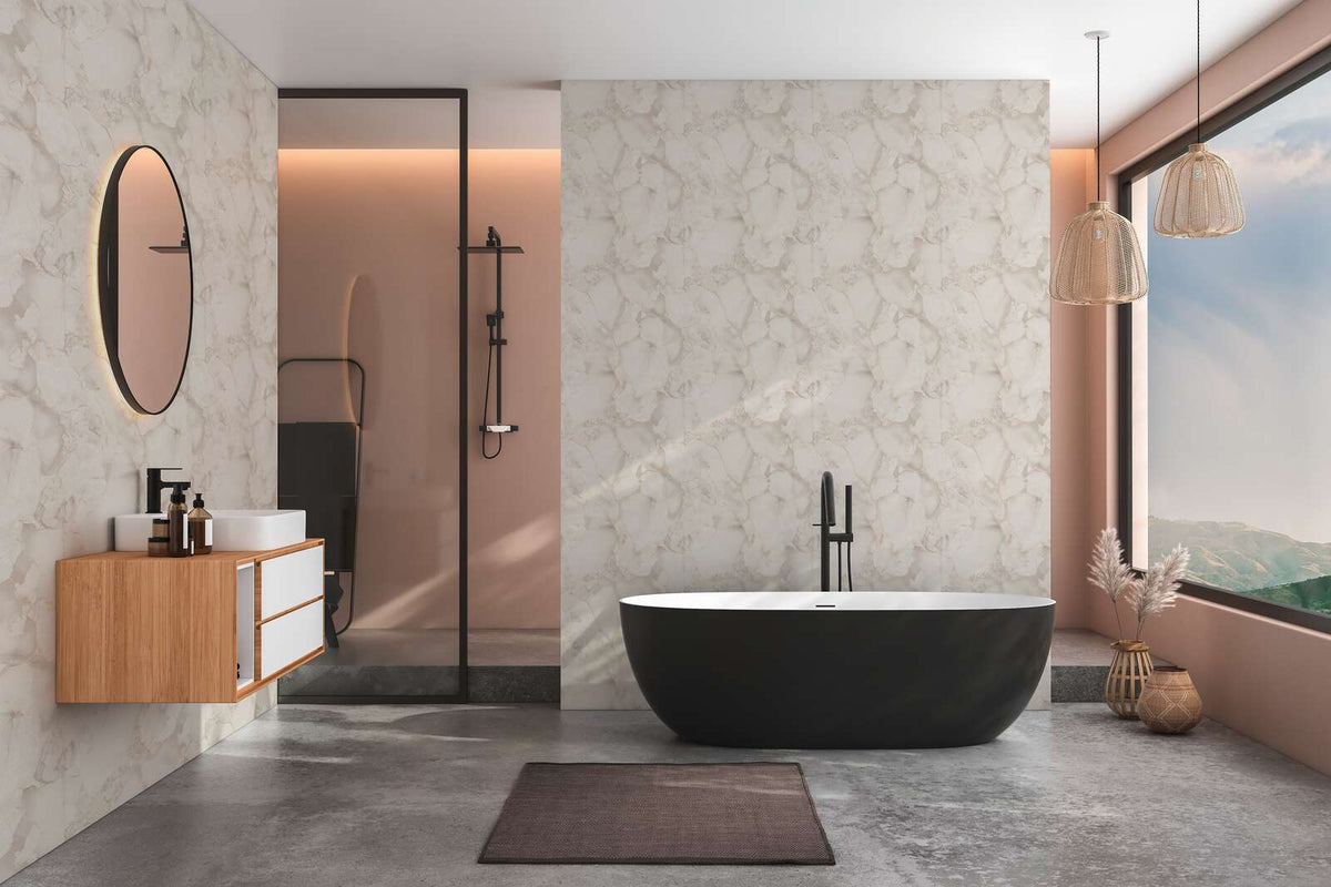Aurum Gilded Marble Vinyl Wallpaper – Ivory