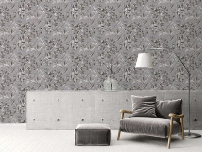 Meadow Whisper - Architects Wallpaper - Grey