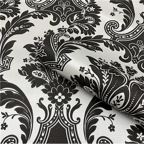 Amara Damask Wood Panel Wallpaper - 6 Colours