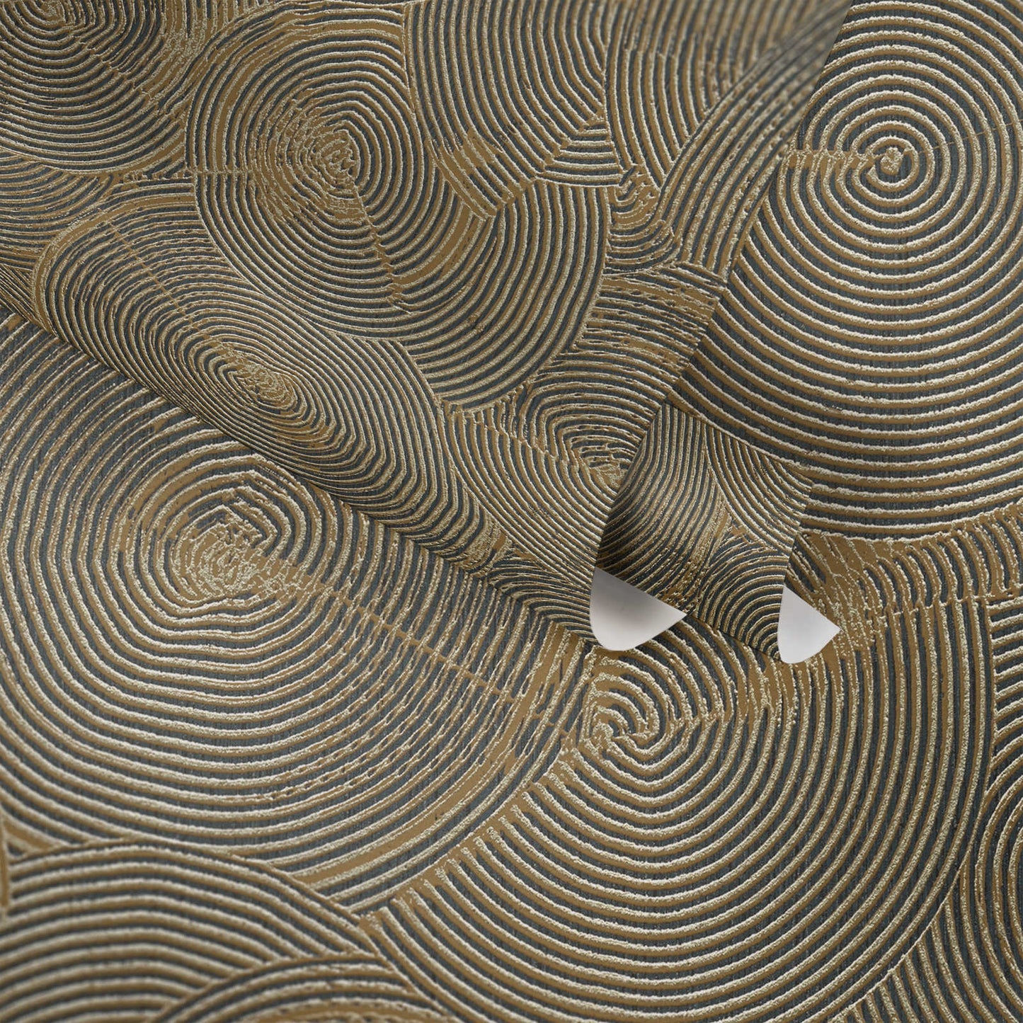 Capetown Clay Wallpaper - Beige + Metallic Gold