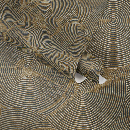 Capetown Clay Wallpaper - Beige + Metallic Gold