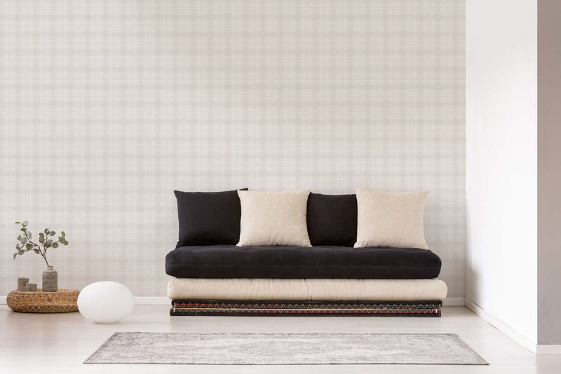 Maison Charme Plaid Wallpaper - Pink