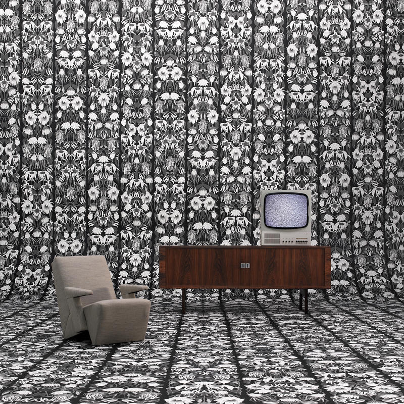 Withered Flowers Wallpaper by Studio Job - Black