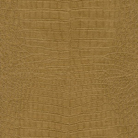 Imitation Crocodile Leather Wallpapers - Gold