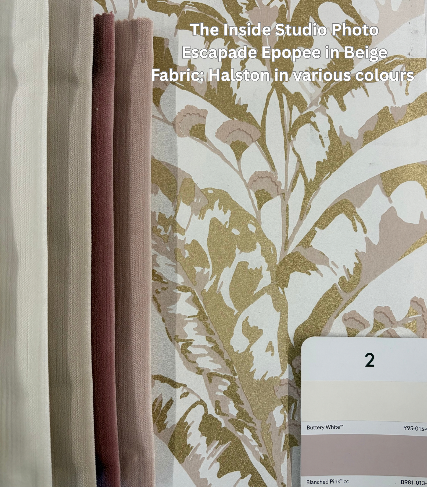 Escapade Epopee Vinyl Wallpaper - Beige Gold - Discontinuing