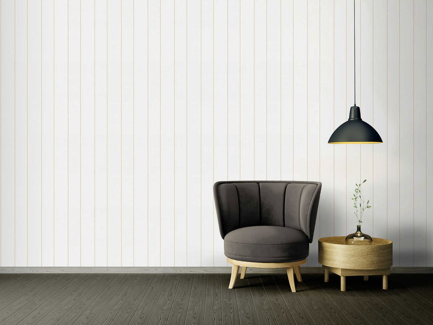 Versace Stripes Wallpaper (Versace 3 Collection) - White