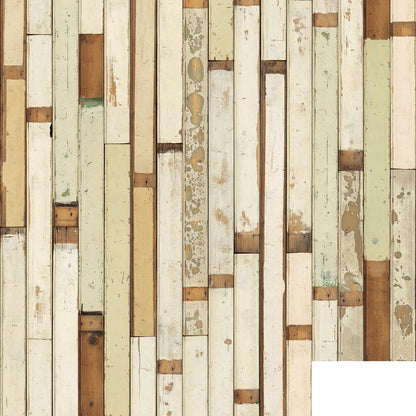 Piet Hein Eek 'Scrapwood Series' Wallpaper - White/Beige