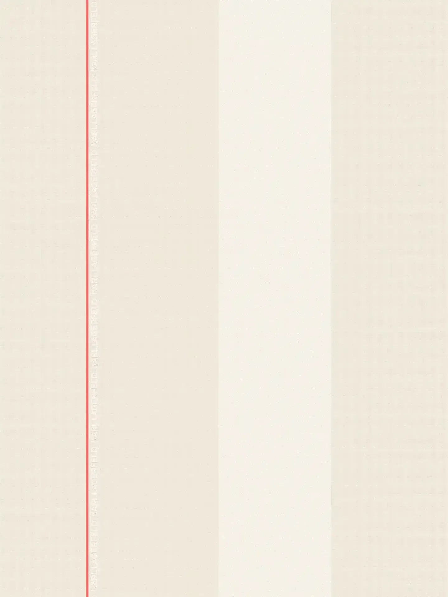 Rock Chic Stripes - Heavy Weight Wallpaper - Red/White