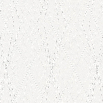 Diamond Relief Wallpaper - Cream