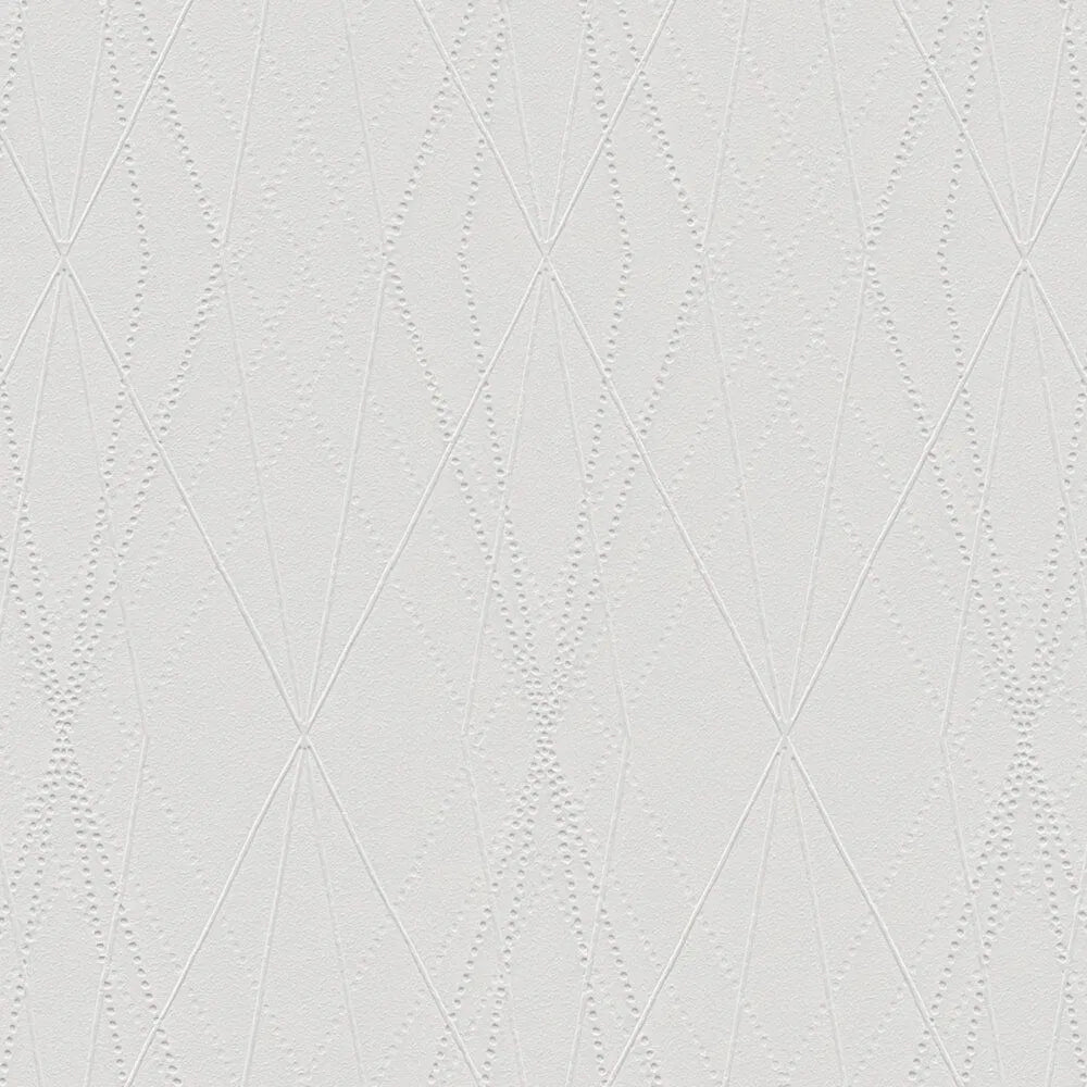Diamond Relief Wallpaper - Brown