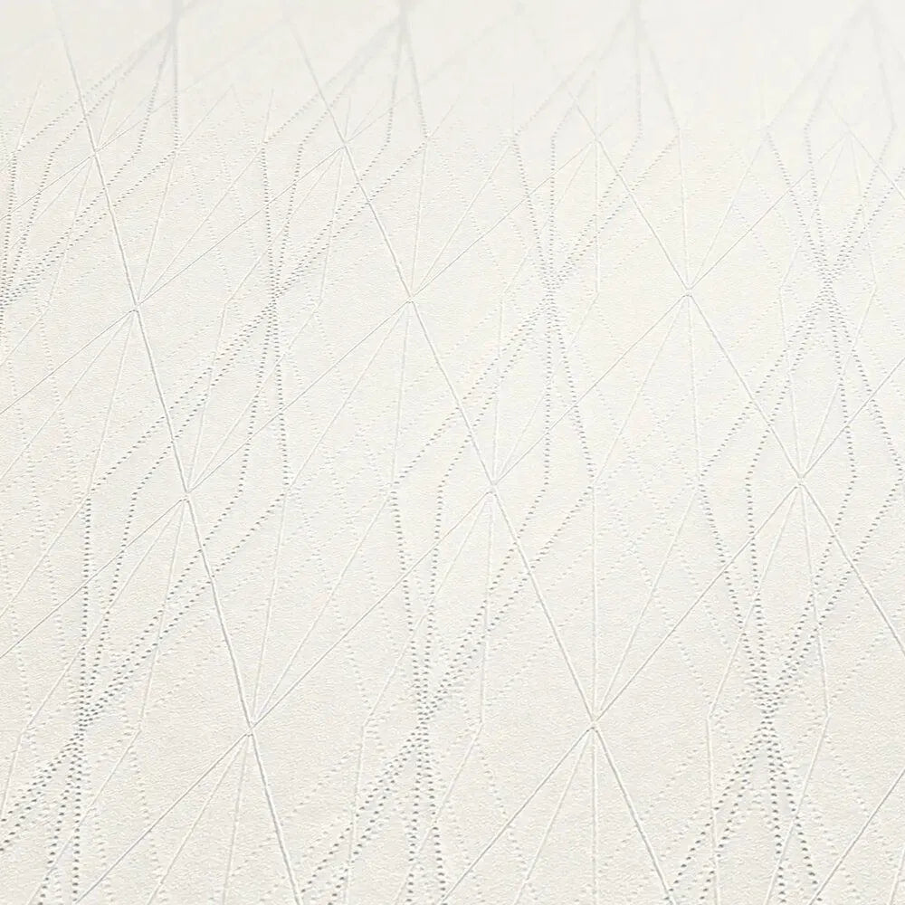Diamond Relief Wallpaper - Grey