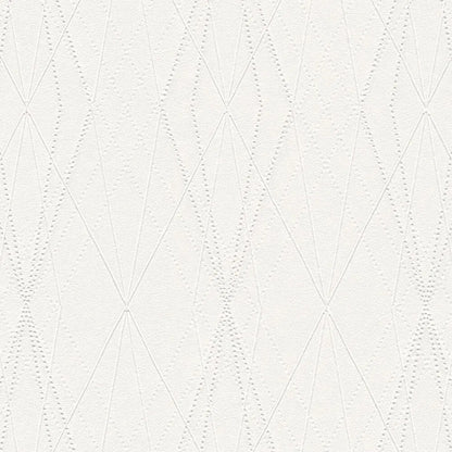 Diamond Relief Wallpaper - Grey