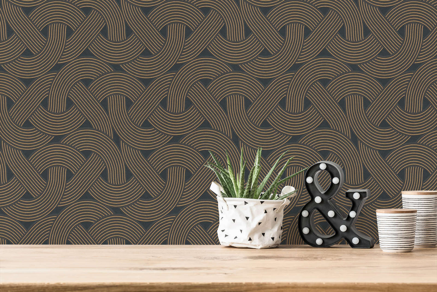 Weave - Architects Wallpaper - Black
