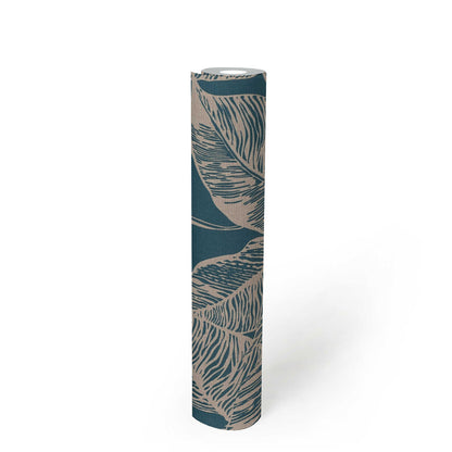 Banana Grove - Leaf Wallpaper - Blue