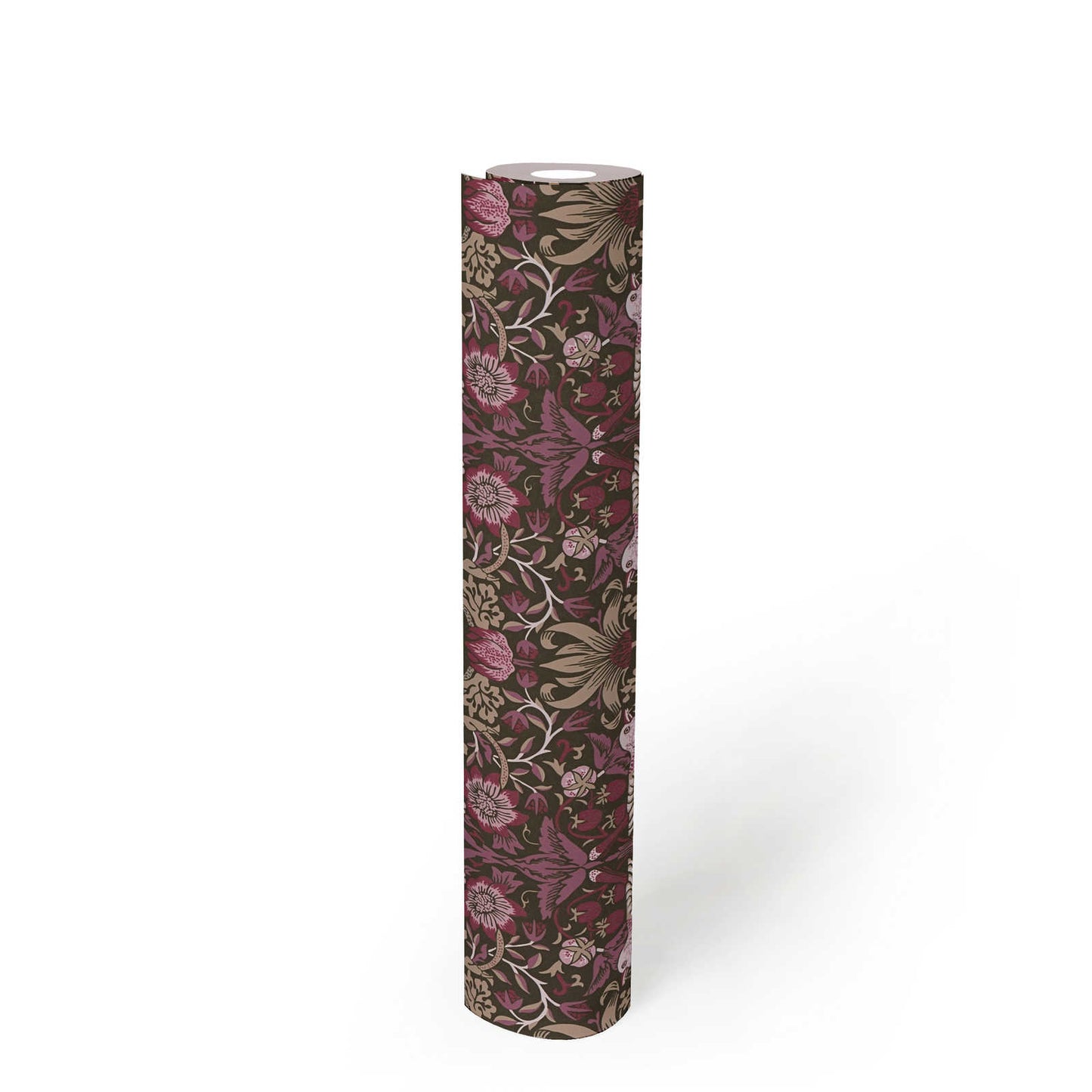 Baroque Birds Wallpaper - Beige/Purple
