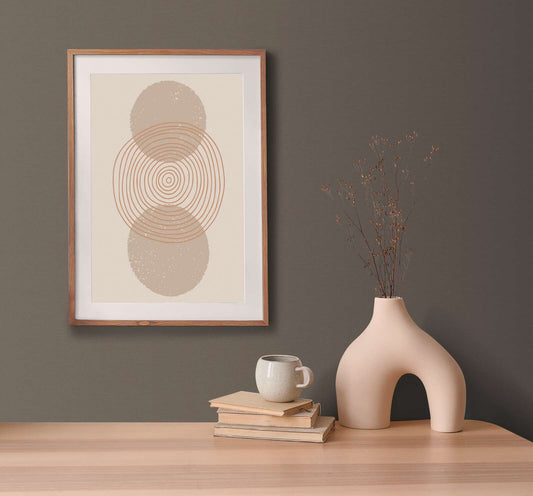 Retro Chic Plain Textured  Vinyl Wallpaper – Mocha