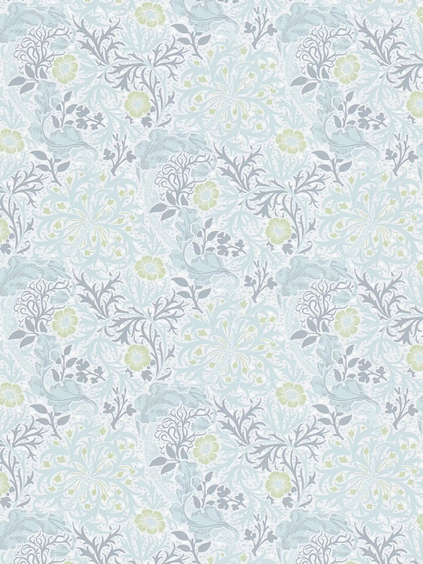Sample - Seaweed Wallpaper - Green/Grey