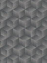 Modern Cubes - Geometric Wallpaper - Granite