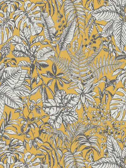 Leafy Ferns Wallpaper - Yellow - Discontinuing