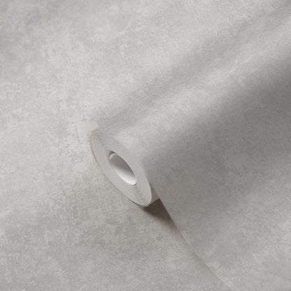 History of Art Plaster Look Wallpaper - Silver