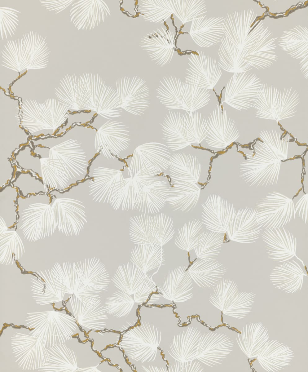 Pine Wallpaper - Grey