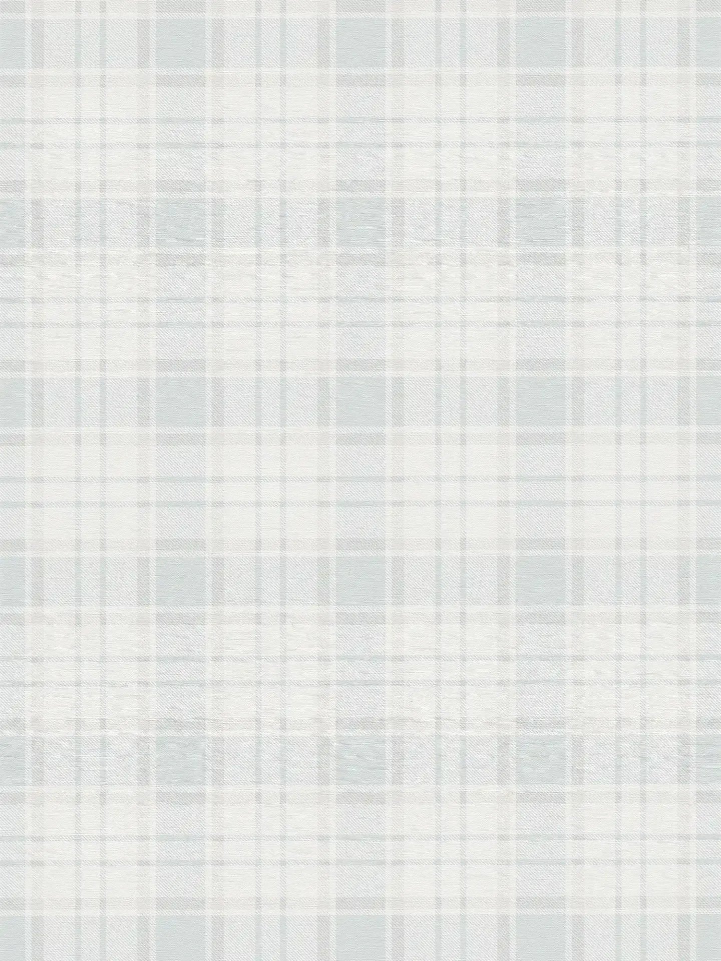 Maison Charme Plaid Wallpaper - White