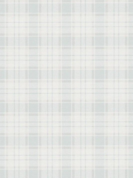 Maison Charme Plaid Wallpaper - White