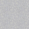 Versace Floral Garland Wallpaper - Silver/Grey