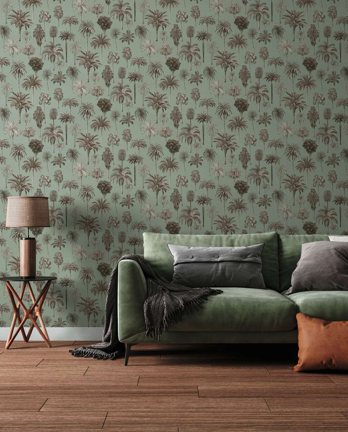 Riviera Palm Tree Wallpaper – Sage