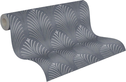 Pop Style Art Deco - Metallic Wallpaper - Grey - 48 Rolls due July 2026