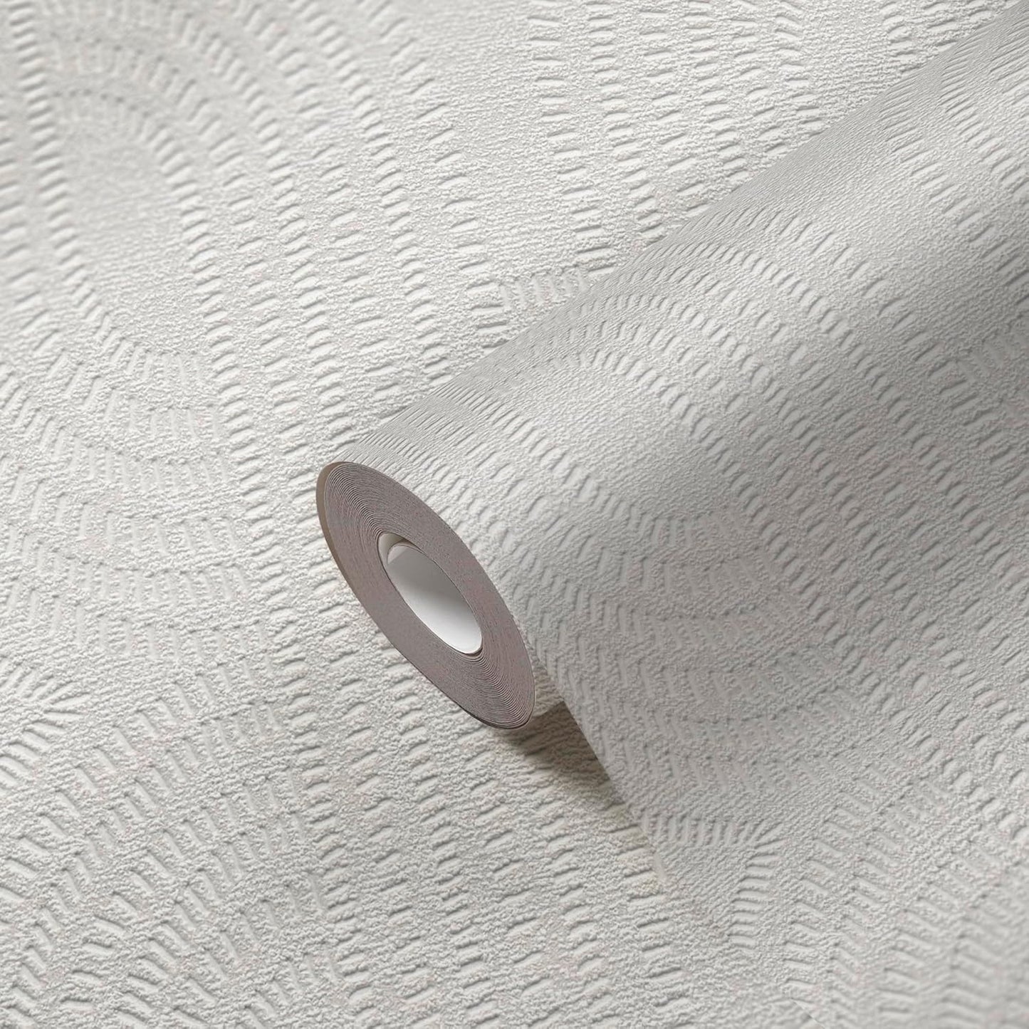 French Affair Wallpaper - White Metallic