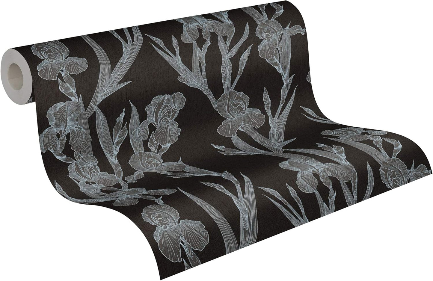 Iris - Floral Daniel Hechter Wallpaper - Black