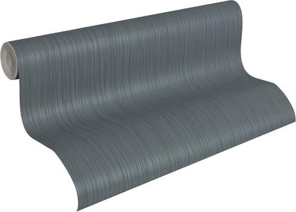 Nobile Architects Textured Heavy Weight WIDE Vinyl Wallpaper - Denim Grey
