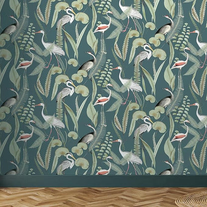 Aquatic Kivu Wallpaper - Turquoise
