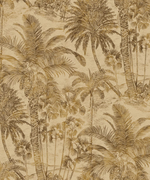 Sample - Rustic Jungle Wallpaper - Sepia