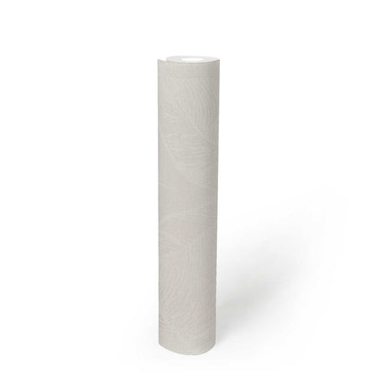 Banana Grove - Leaf Wallpaper - White