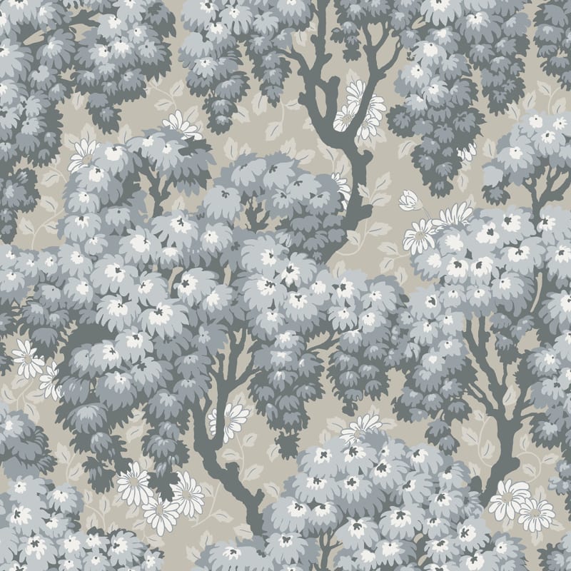 Ragnvi Wallpaper - Indigo Blue