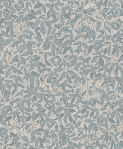 Linnea Garden Wallpaper - Misty Blue